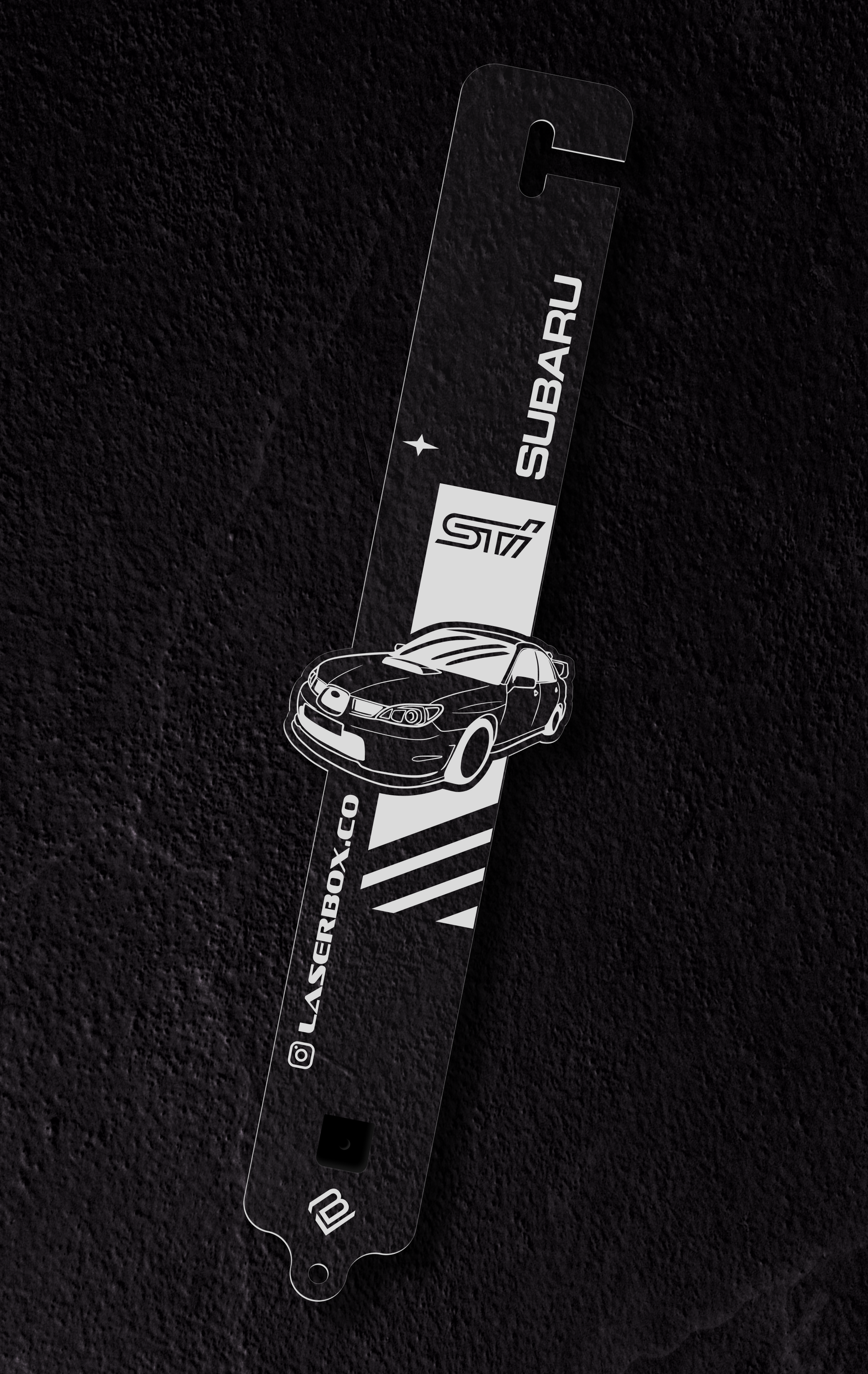 Trackside - Personalized Hood Prop