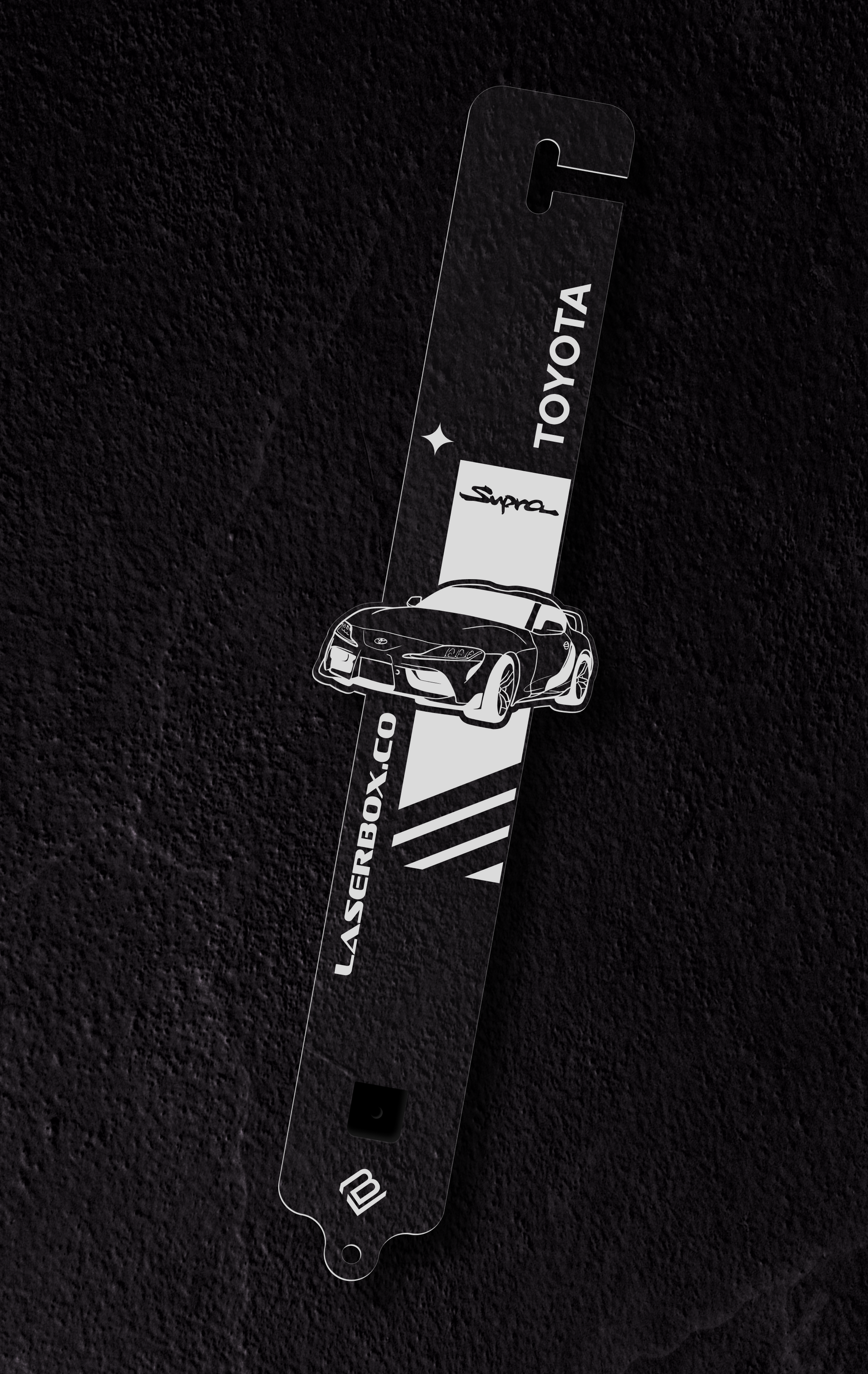 Trackside - Personalized Hood Prop