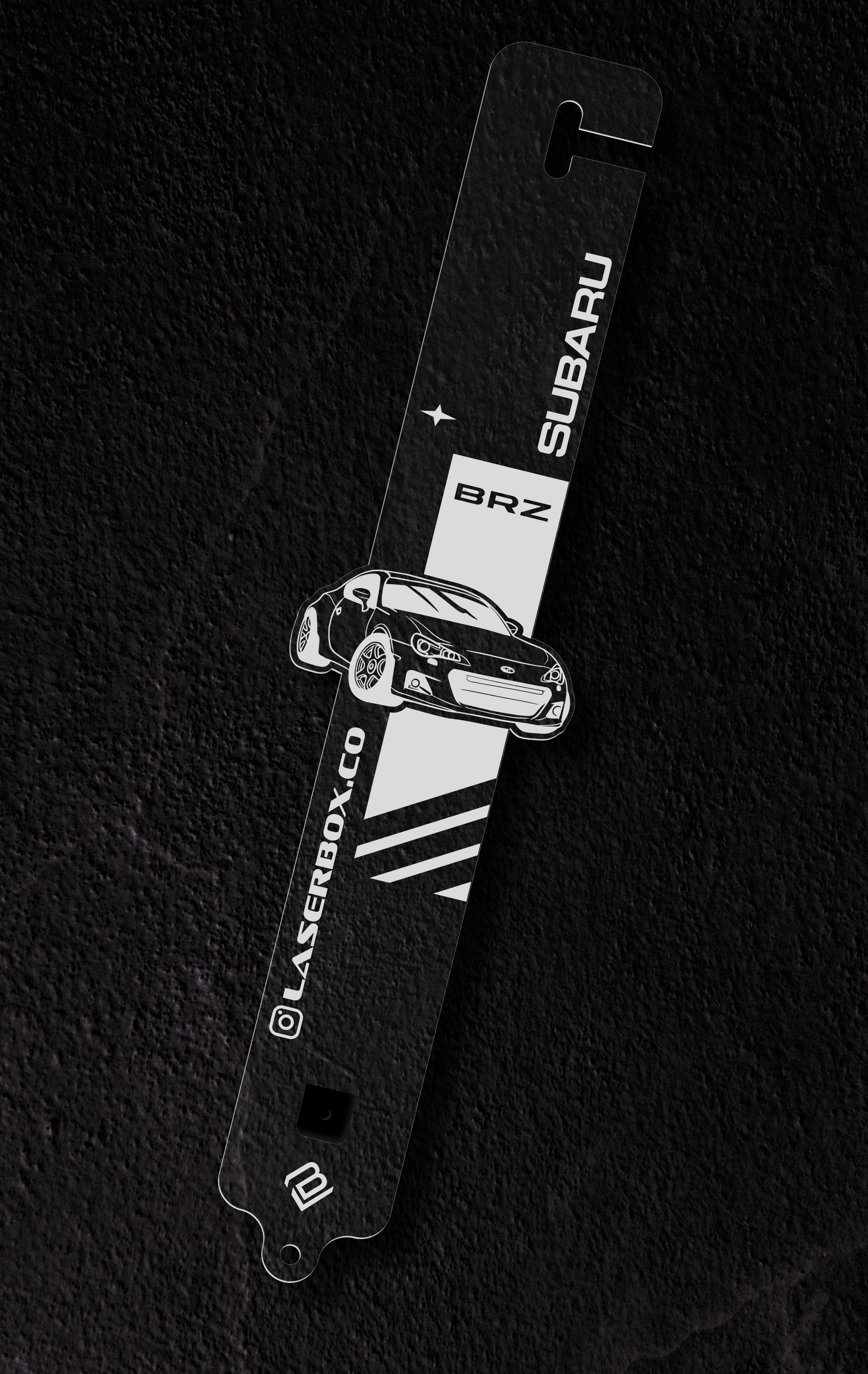 Trackside - Personalized Hood Prop